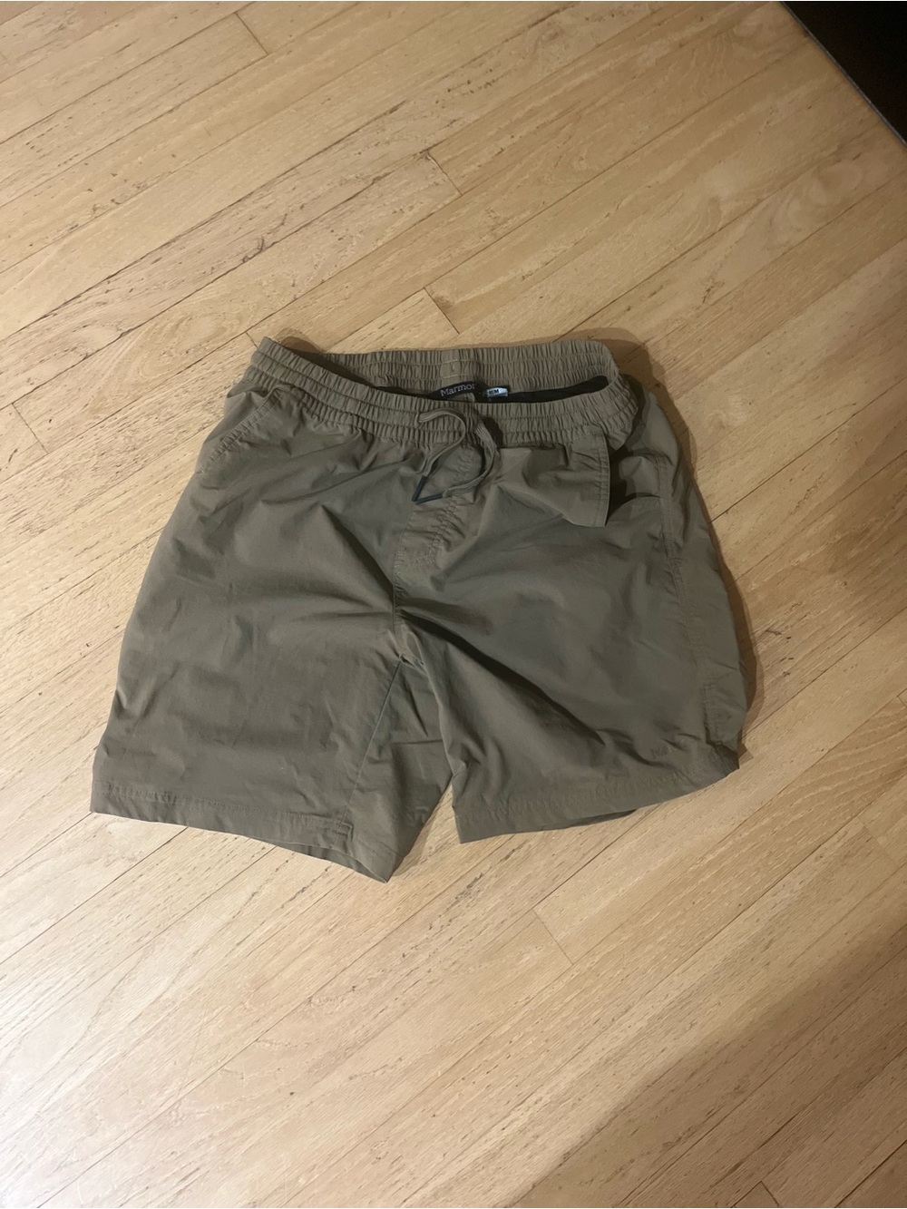 Marmot Olive Active Drawstring Shorts